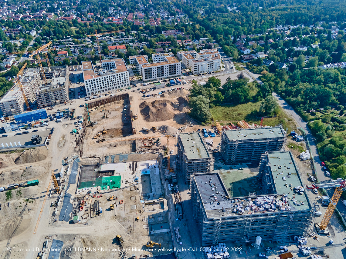 22.07.2022 - Baustelle Alexisqaurtier und Pandion Verde in Neuperlach